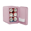 ELLE 4L Mini Fridge with LED Make-Up Mirror, Purple - Elle Home (ESDAFX04PUEU)