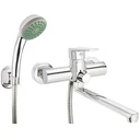 Deante Wall-mounted Washbasin & Bath Mixer with Shower Set, BUT 057M