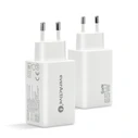everActive Charger GaN 65W 1x USB-A 2x USB-C Quick Charge 4+ White (SC-655Q)