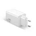 everActive Charger GaN 65W 1x USB-A 2x USB-C Quick Charge 4+ White (SC-655Q)