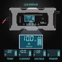 Qoltec 52493 12V 10A Battery Charger / Rectifier with Repair Function (LCD)