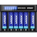 XTAR MC6C 6-Slot Li-ion Battery Charger (USB Input, LCD Display)