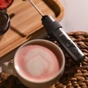 Outin OTMF-LG-01-TB Handheld Milk Frother – Dark Brown