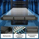 Extralink Patch Panel Shielded για Rack 1U 19" 24 Θύρων CAT5e Μαύρο EX.9823