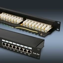 Extralink Patch Panel Shielded για Rack 1U 19" 24 Θύρων CAT5e Μαύρο EX.9823