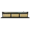 Extralink Patch Panel Shielded για Rack 1U 19" 24 Θύρων CAT5e Μαύρο EX.9823