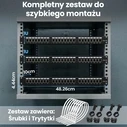 Extralink Patch Panel Shielded για Rack 1U 19" 24 Θύρων CAT5e Μαύρο EX.9823