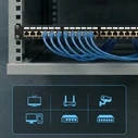 Extralink Patch Panel Shielded για Rack 1U 19" 24 Θύρων CAT5e Μαύρο EX.9823