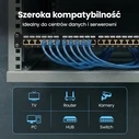 Extralink Patch Panel Shielded για Rack 1U 19" 24 Θύρων CAT5e Μαύρο EX.9823