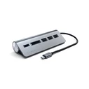 Satechi Hub 4 Θύρων USB 2.0 με σύνδεση USB-C Ασημί ST-TCHCRM