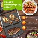 Extralink Επιτραπέζια Ηλεκτρική Ψησταριά Αυλακωτής Πλάκας SJ-36 2000W