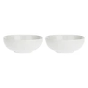 Set of 2 Momenti Salad Bowls - White, 22 cm