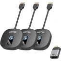 Unitek Ασύρματος πομπός HDMI 1080p, 1 πομπός + 2 δέκτες, μαύρο (V1711ABK01)