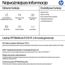 HP EliteBook 8 G1i 14" - Φορητός υπολογιστής (Intel Core Ultra 5 228V, 32GB LPDDR5x, 512GB NVMe SSD, Intel Arc, Windows 11 Pro) - Glacier Silver (International English Keyboard)