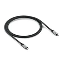 Satechi USB4 V2 Pro Καλώδιο USB‑C 1.2 m 120 Gbit/s 240 W (Ασημί/Μαύρο)