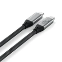 Satechi USB4 V2 Pro Καλώδιο USB‑C 1.2 m 120 Gbit/s 240 W (Ασημί/Μαύρο)