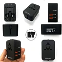 Φορτιστής Πρίζας Lamtech Universal 2xusb 1xtype-C 20w Black