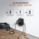 Φορτιστής Πρίζας Lamtech Universal 2xusb 1xtype-C 20w Black