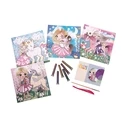 HappiHobbi Art Glitter Fantasy Craft Painting Set for Kids 5+