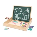 HappiHobbi Magnetic Double-Sided Board (Whiteboard & Chalkboard) 32.5 x 25.5 x 25.5 cm