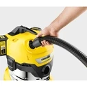 Kärcher WD 4-18 S Dual Battery Wet & Dry Vacuum Cleaner, Plastic Tank 20 L (Dual V-20/22 Batteries)