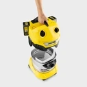 Kärcher WD 4-18 S Dual Battery Wet & Dry Vacuum Cleaner, Plastic Tank 20 L (Dual V-20/22 Batteries)