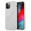 Guess GUHCP12LLSVSCR Apple iPhone 12 Pro Max cream hardcase Script Vintage