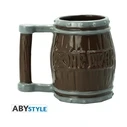 Abysse One Piece 3D Barrel Ceramic Mug, Multicolor, 350 ml