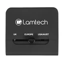 Αντάπτορας Πρίζας Lamtech Universal Travel with 2 USB PORTS AC 6A Black