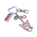 The Carat Shop Hello Kitty Kuromi Keyring with Charms