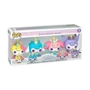 Funko Pop! Sanrio - Hello Kitty and Friends 4-Pack (Hello Kitty, Cinnamoroll, My Melody, Kuromi) - Unicorn Outfit