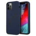 Guess GUHCP12LLSVSBL Apple iPhone 12 Pro Max blue hardcase Script Vintage