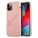Guess GUHCP12LLSVSPI Apple iPhone 12 Pro Max pink hardcase Script Vintage