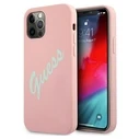 Guess GUHCP12MLSVSPG Apple iPhone 12/12 Pro green pink hardcase Silicone Vintage