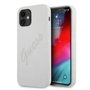 Guess GUHCP12SLSVSCR Apple iPhone 12 mini cream hardcase Script Vintage
