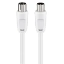 Καλώδιο Κεραίας Goobay αρσενικό σε θηλυκό 11511, 70dB, 2.5m, λευκό