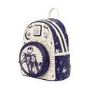 Loungefly Disney Nightmare Before Christmas Jack Skellington & Sally Night Sky Σχολική Τσάντα Πλάτης Νηπιαγωγείου Μπεζ