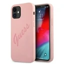 Guess GUHCP12SLSVSPI Apple iPhone 12 mini pink hardcase Script Vintage