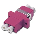 DIGITUS FO Coupler Duplex LC to LC MM OM4 Violet Ceramic Sleeve