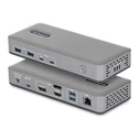 USB C Dock StarTech 100W PD Triple Monitor DP HDMI 4K60
