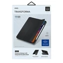UNIQ Transforma Rigor Apple iPad Air 10.9 2020/2022 (4 i 5 gen) / iPad Air 11 2024 (6 gen) charcoal grey Antimicrobial