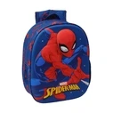 Led Σχολική Τσάντα Πλάτης Νηπιαγωγείου Spider-Man 3D με LED Φωτάκια (27x10x33 cm)