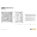 Κουτί Η/Υ Be quiet Light Base 600 Lx / Tower / White / Bgw68