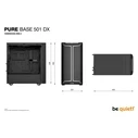 Κουτί Η/Υ Be quiet Pure Base 501 Dx / Midi / Transparent / Black / Bgw76