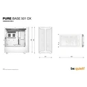Κουτί Η/Υ Be quiet Pure Base 501 Dx / Midi / Transparent / White / Bgw77