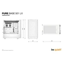 Κουτί Η/Υ Be quiet Pure Base 501 Lx / Midi / Transparent / White / Bgw79