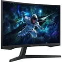 Monitor 27" Samsung (2560x1440) Odyssey G5 S27CG552EU 16:9 QHD Curved 1ms 165Hz HDR10 HDMI DP Black