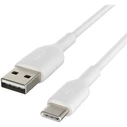 Καλώδιο USB Belkin USB-C/USB-A PVC, 2m, White