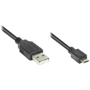 Καλώδιο USB Goodconnections USB 2.0 A > Micro-B (ST-ST) 1,8m Black