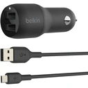 Φορτιστής Αυτοκινήτου Belkin Dual USB-A Kfz 24W, Black